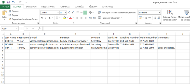 How to import contacts with the Importer Plugin Clicface